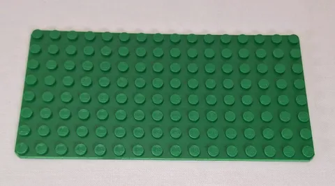 1 x Lego 3865 Plate 8x16 Green Flat Base Plate 