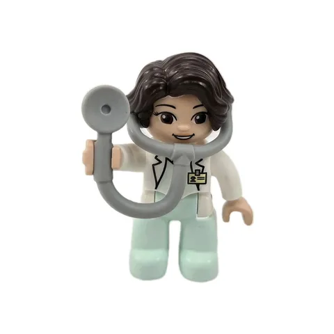 LEGO DUPLO Town Doctor Visit  10968 Figure Woman Doctor w Stethoscope