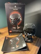 LEGO Star Wars Helmet Collection Dark Trooper Helmet 75343 18+ 100% COMPLETE