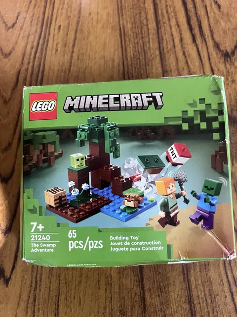 LEGO Retired Minecraft 21240 The Swamp Adventure 65pc Building Set Age 7+
