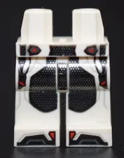 LEGO Minifigure Legs White Black Armor Silver Avengers Endgame 76126 6262995