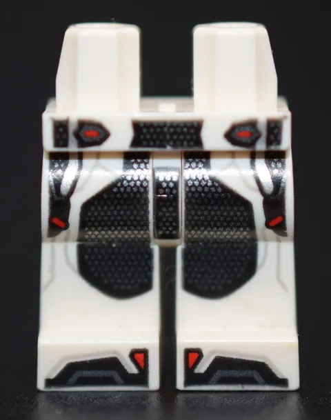 LEGO Minifigure Legs White Black Armor Silver Avengers Endgame 76126 6262995