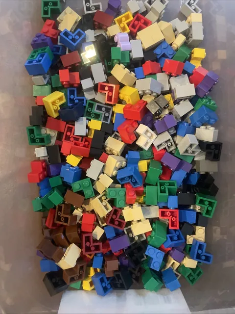 LEGO PARTS - 2x2 ￼ Multiple Colors Corner Brick - Bulk Lot As Pictured