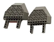 LEGO Lot of 2 Old Dark Gray Cockpit 12x10x2 2/3 Cab Base Rock Raiders 30299