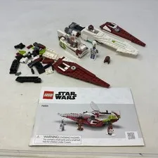 Lego Star Wars Obi-Wan Kenobi Jedi Starfighter 75333 Incomplete with Minifigures