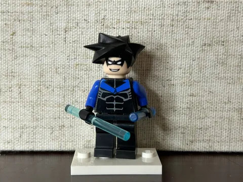 LEGO 2006 Batman I Nightwing Minifigure Bat015 (7785) Arkham Asylum RARE