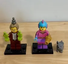 Lego Lot Of 2 Minifigures CMF Series 26 Retro Space Heroine And Imposter 71046