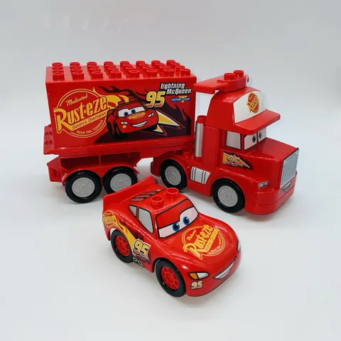 Lego Duplo Disney Mack Semi Truck Lightning McQueen Cars Flo's Cafe Parts Lot