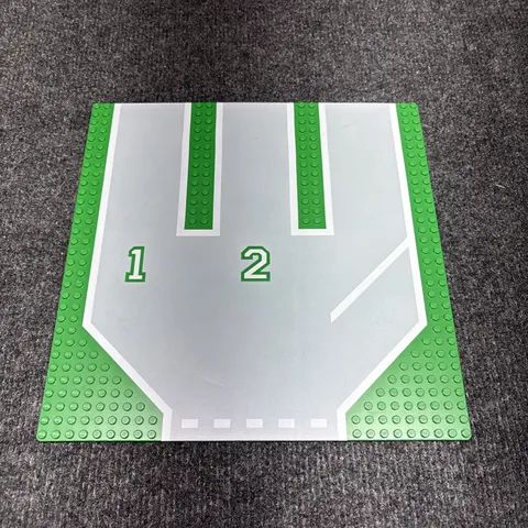 Lego® Street Base Plate Pad 32x32 3 Drive Firefighters Police GREEN
