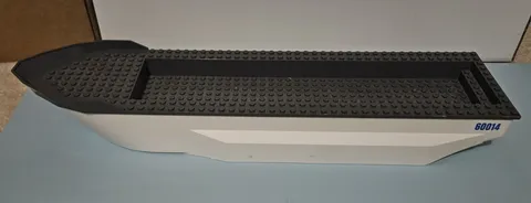 LEGO Boat Ship Hull & Deck Only City COAST GUARD 60014 16" White