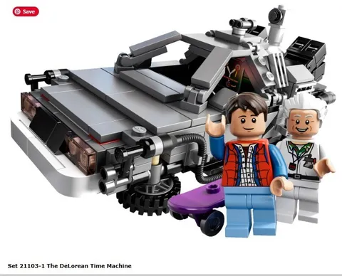 LEGO 21103 Lego Ideas (CUUSOO) Back to the Future The DeLorean Time Machine 