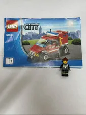 LEGO City 60004 Female Firefighter Minifigure & #1 Rescue Truck Manual ONLY