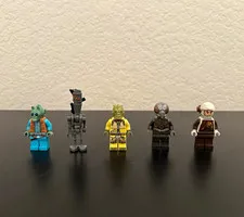 LEGO Star Wars Minifigure Lot (75167) (Bossk, Dengar, IG-88, 4-LOM) w/ Greedo