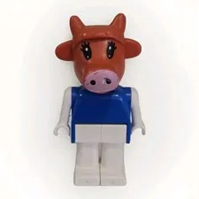 Lego Fabuland Figure Minifigure Cow #FAB4A 1980-1984 #3665 #3707 #801-4