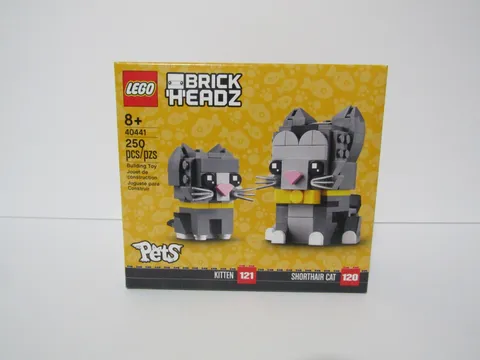 LEGO BRICKHEADZ 40441 PETS SHORTHAIR CAT & KITTEN NEW IN BOX