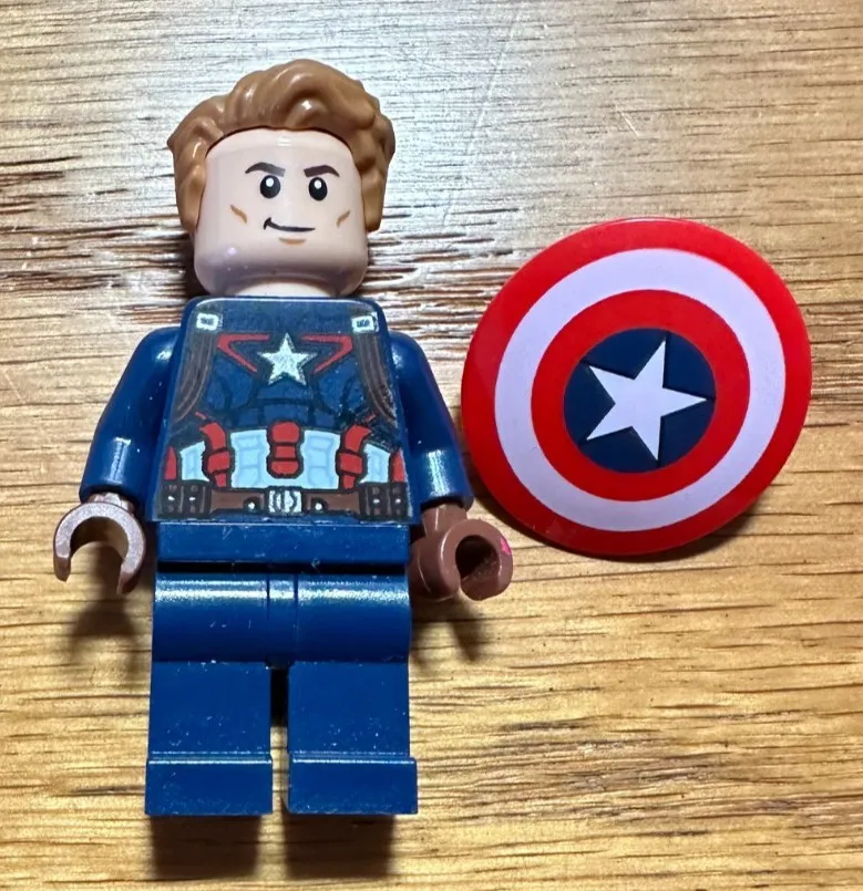 LEGO Marvel Superheroes CAPTAIN AMERICA Steve Rodgers minifigure