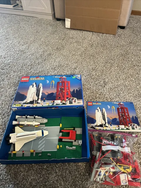 Vintage Rare Lego Space Shuttle 6339 Incomplete w/ Instructions & Box