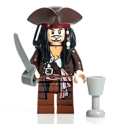 Lego Captain Jack Sparrow 4193 4194 4195 Pirates of the Caribbean Minifigure