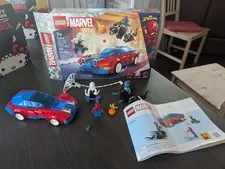 LEGO Set Marvel Spider Man Race Car & Venom Green Goblin 76279 Complete in Box