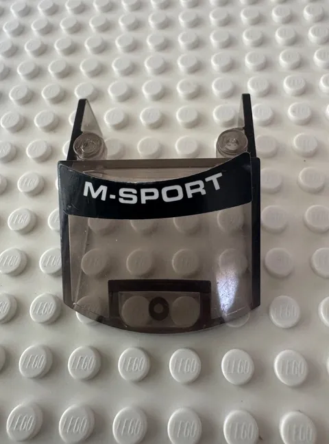 LEGO Windscreen 5 x 4 x 1 2/3 with White 'M-SPORT' 18972pb005
