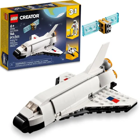 LEGO Creator 3 in 1 Space Shuttle Toys - Space Toys Building Set for Boys & Girl