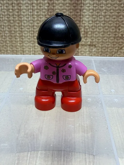 LEGO DUPLO BOY CHILD KID PINK SHIRT RED PANTS VINTAGE
