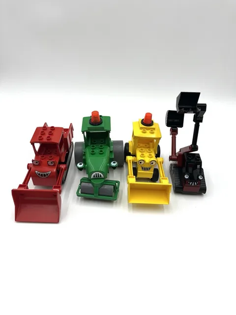 LEGO Duplo Bob the Builder - Muck, Roley, Benny, Scoop - Lot of 4 - Great
