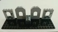 Lego Base Plates and parts with Coko rare Castle Windows (4)