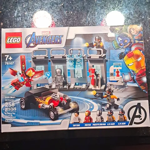 LEGO Marvel Avengers 76167 Iron Man Armory 258 pcs Age 7+ Tony Stark