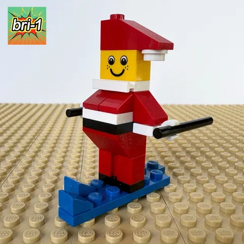 LEGO Holiday & Event Christmas🎄Skiing Santa Claus, 40022, 2011, MINI SANTA