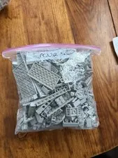2 Pounds Of Lego Random Light Bluish Grey