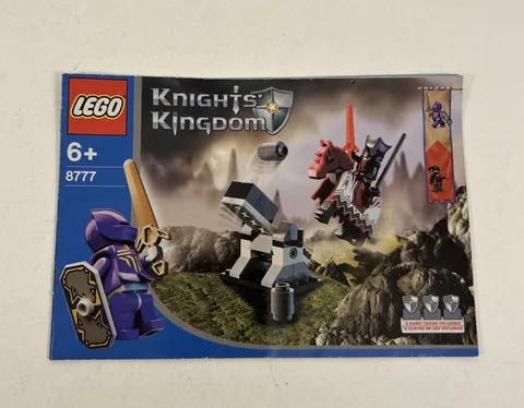 Knights Kingdom Lego 8777 Manual Only Instruction Booklet