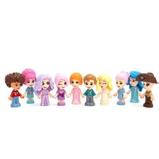 Lego FRIENDS Micro Doll Minifigure Lot 10 Mini Figures w/ Fun Colorful Hair MOC