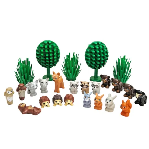 Lego Forest Creature Nature Scene Display Animal Habitat Diorama Wildlife Bundle