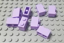 LEGO New Lot of 8 Lavender 1x2 Brick Building Pieces