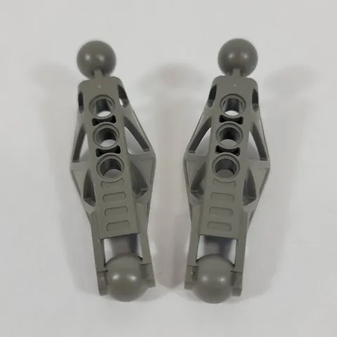 2X LEGO Bionicle DARK GREY Rahkshi Leg Lower Section Part Lot 45749