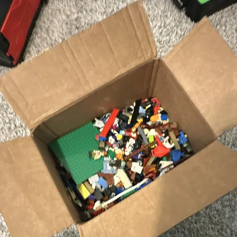 LEGO Bulk Lot Mixed Bricks & Pieces, Multicolor Plastic, In Box