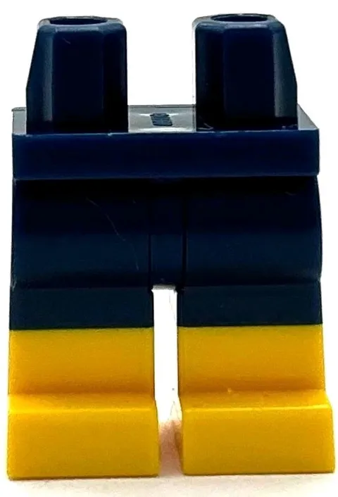 Lego New Dark Blue Hips Minfiigure Legs Molded Yellow Lower Legs Boots Parts