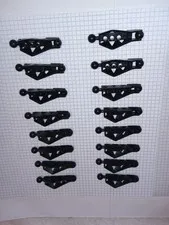 16 Lego 45749 Black Bionicle Lower Leg Section Rahkshi type Genuine Lego pieces