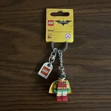 LEGO The Batman Movie Robin Key Chain 853634 Minifigure Tag Keyring Retired New