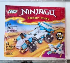 LEGO 30674 Ninjago Zane's Dragon Power Vehicles Polybag 55Pcs 2-in-1 NEW Retired