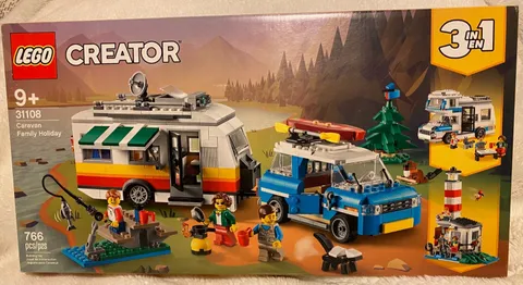 Lego Creator Caravan Family Holiday (31108) 3 in 1 Camper RV SUV 766 Pieces NEW