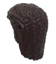 LEGO Dark Brown Minifigure Hair Long hole left top braided braids doll 6209868