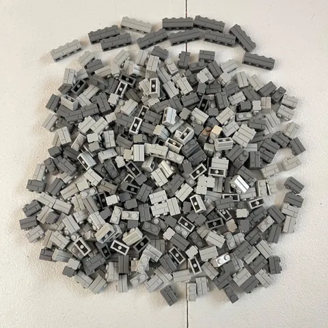 LEGO 380+ Masonry Bricks HUGE Lot - 1x2 1x4 Castle CITY Gray Parts MOC Parts