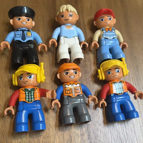 Lot Of Lego Duplo Figures People Police Pilot Construction Woman