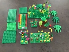 LEGO Plant & Foliage Lot P1,  Leaves, flowers, plates etc