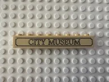 LEGO Brick 1 x 8 with 'CITY MUSEUM' Pattern (Sticker) 3008pb130 - Set 60008