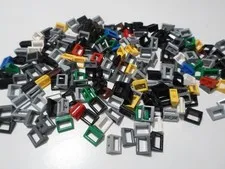 Lego Lot 200+   2432 Tile Modified 1x2 with Bar Handle MIXED COLORS