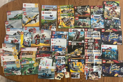 LEGO LOT OF 113 INSTRUCTION MANUALS ONLY-STAR WARS-MARVEL-CREATOR-CITY - READ!