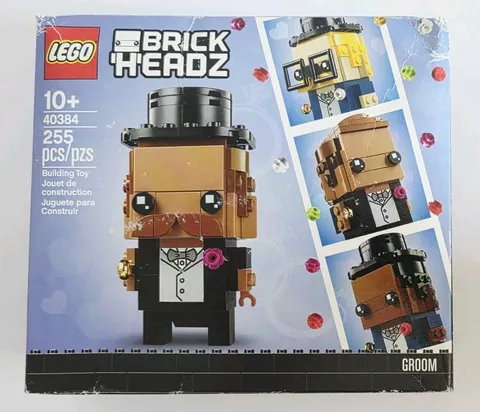 LEGO 40384 BrickHeadz Wedding Groom Holiday Event New Sealed Set w/ Shelf Wear